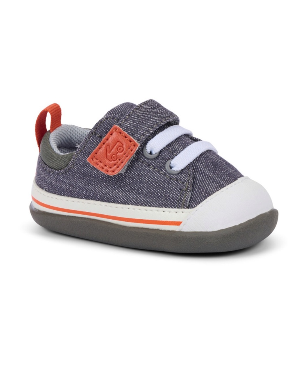See Kai Run Stevie Grey Denim Sneaker
